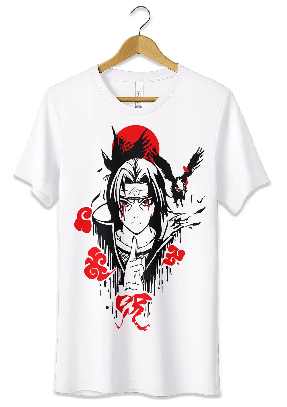T-Shirt Maglietta Itachi Uchiha Naruto Anime